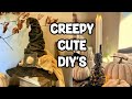DIY- How to make a Witch Hat & Creepy Cute candle holders | Halloween DIY decor | 2 DIY’s