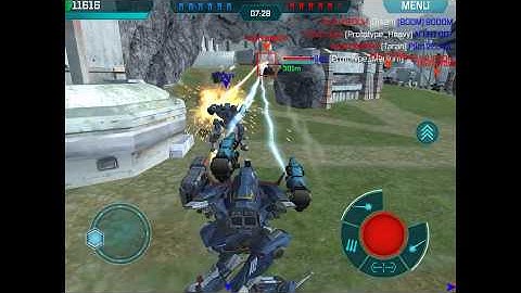 War Robots: May 21, 2017: Team Death Match on New Map with Dash Bots