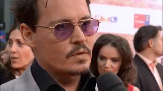 Johnny Depp - Complete interview at The Lone Ranger Berlin Premiere - 19 jul 2013