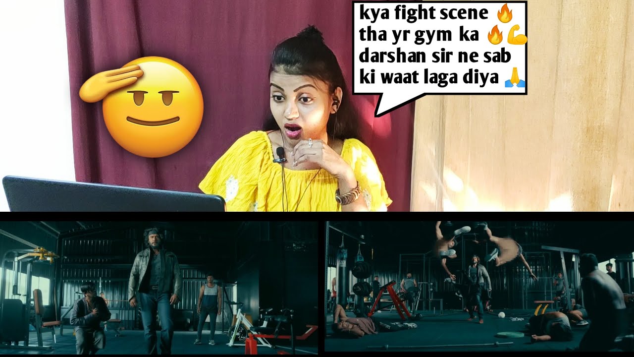 Roberrt MASS Gym Fight Scene Reaction | D BOSS Darshan | Filmy Madness