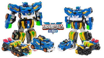 MiniForce V Rangers LeoBulls DX vs Mini Beast Mecha Transformation