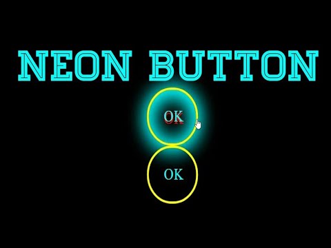 Neon button effects on Hover | HTML CSS Glowing buttons