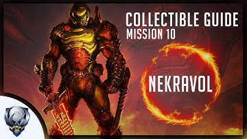 Doom Eternal (Mission 10 NEKRAVOL) All Collectibles, Upgrades, Secret Encounters & Extra Lives