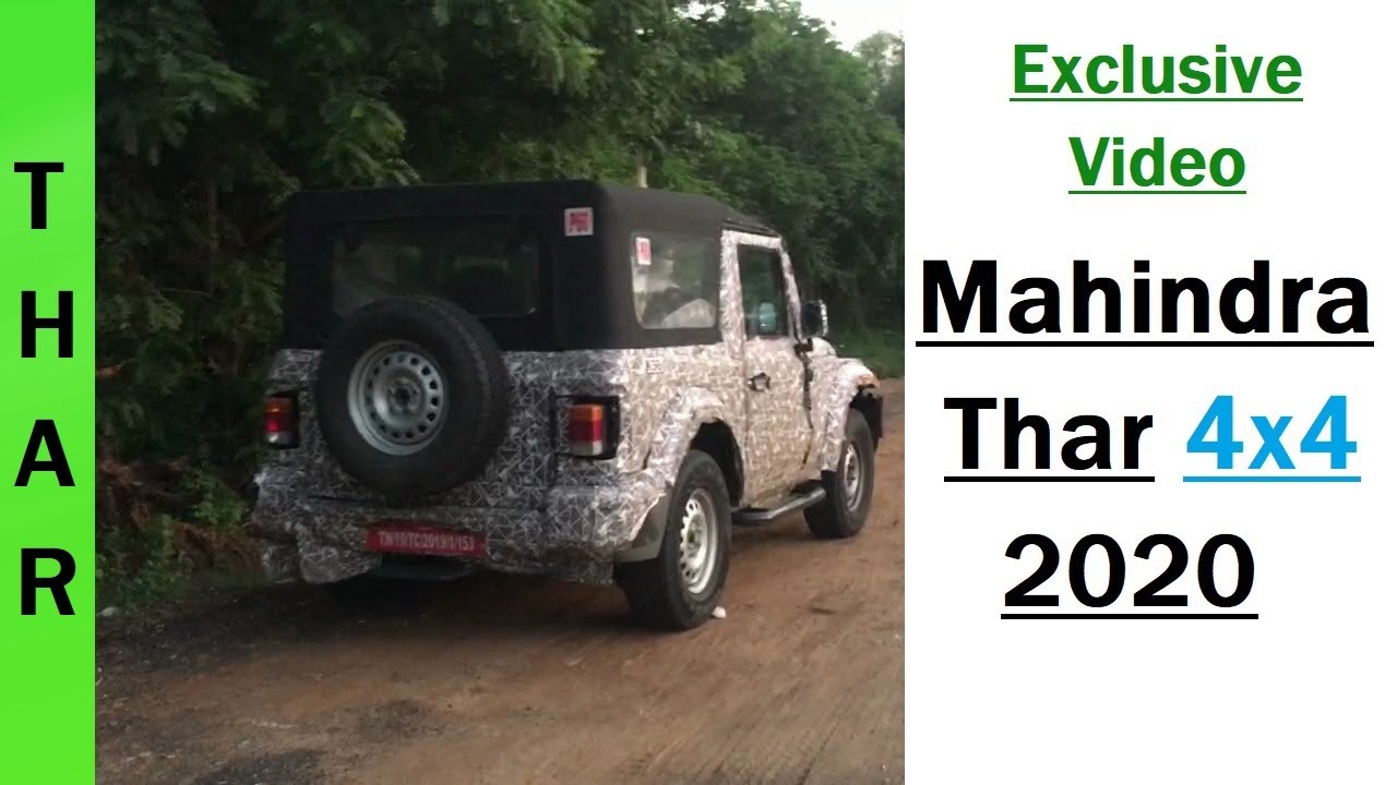2020 Mahindra Thar Spotted Again With Soft Top Video