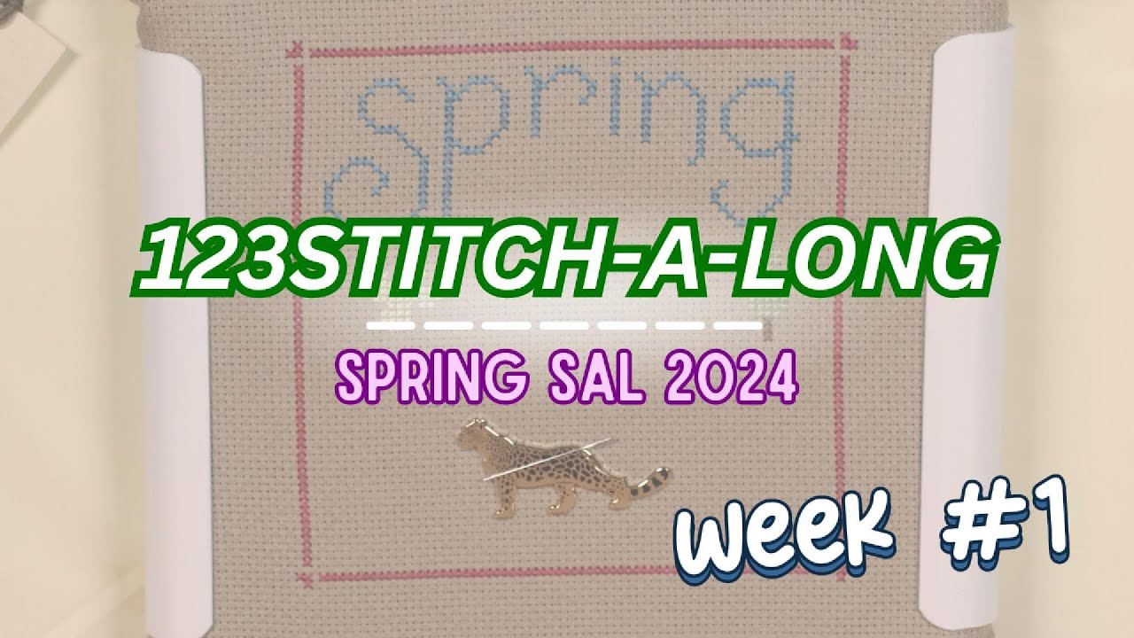 123Stitch.com - Spring 123STITCH-A-LONG 2024 - Week #1 - Border, Spring ...
