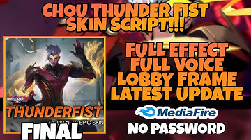 CHOU HERO THUNDER FIST SKIN SCRIPT NO PASS FULL EFFECT FINAL REWORK