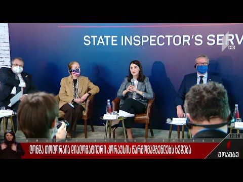 ლონდა თოლორაია დიპლომატიური კორპუსის წარმომადგენლებს ხვდება