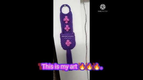 DIY Macrame Mobile Holder #shorts #macrame  #diy