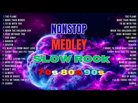 Nonstop Slow Rock Medley 70s 80s 90s 🎸 Greatest Rock Ballads & Love Songs of All Time..!!