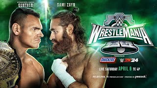 Gunther vs Sami Zayn | Intercontinental Champion | WRESTLEMANIA XL | WWE2K24 @WWEGames