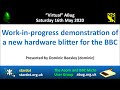 Abug Talks - Dominic Beesley demos his new hardware blitter for the Acorn BBC Micro.