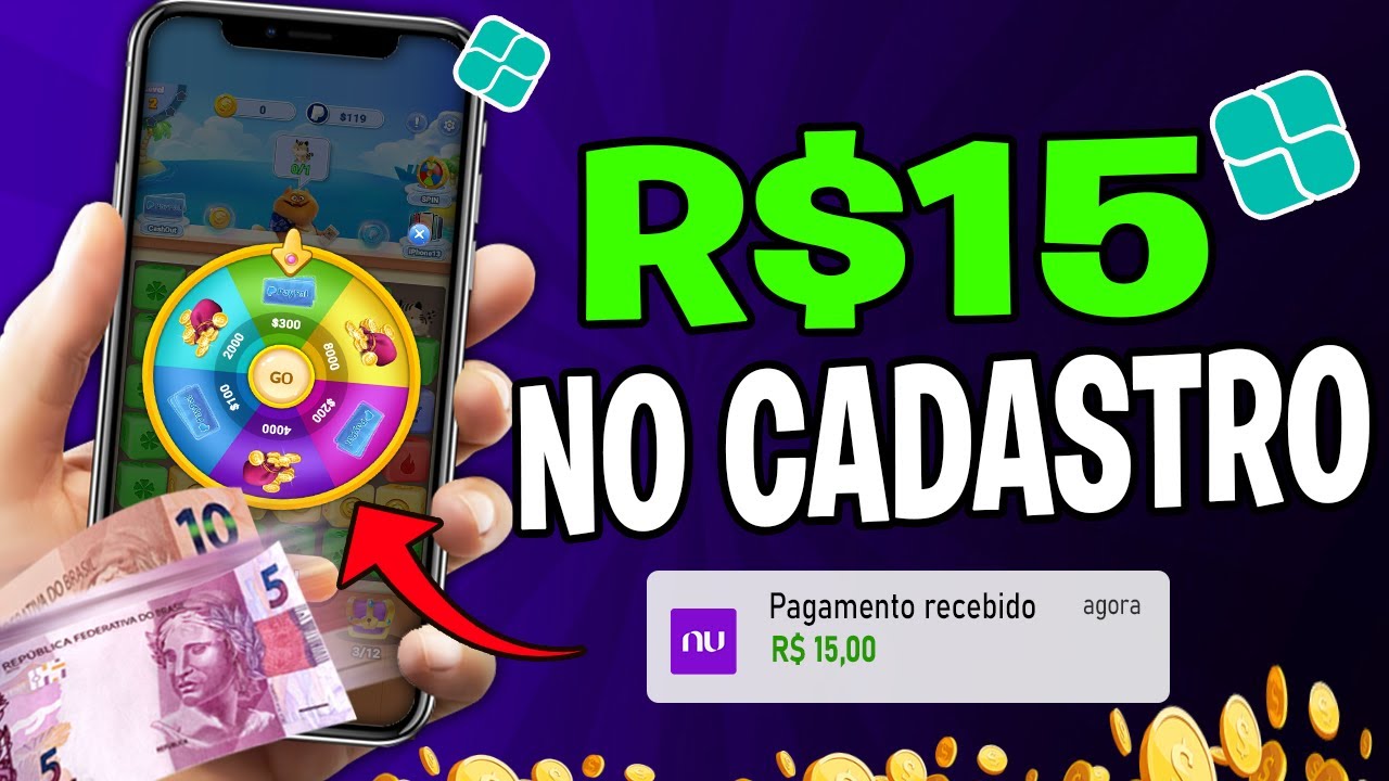 [R$15 em 3 Minutos😲] Novo APP para GANHAR DINHEIRO via PIX Jogando – App Pagando no Cadastro