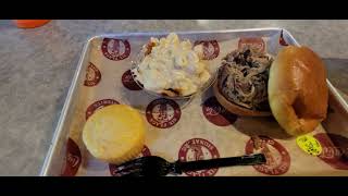 Smoked Pulled Pork Sandwich Review Yukon BBQ Pit Six Flags Great America 5-25-24