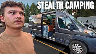 Vanlife Stealth Camping In Casino Parking lot | Overnight Lake Tahoe