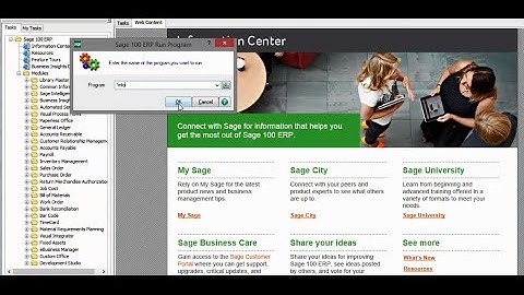 Sage 100 System Info Shortcut video