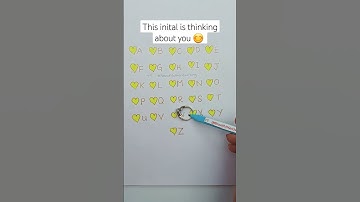 Thumbnail of THIS INITIAL IS THINKING ABOUT YOU 🥰 #shorts