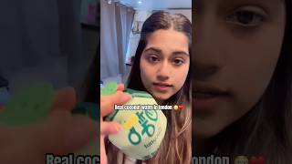 Real coconut water in london #london #travel #food