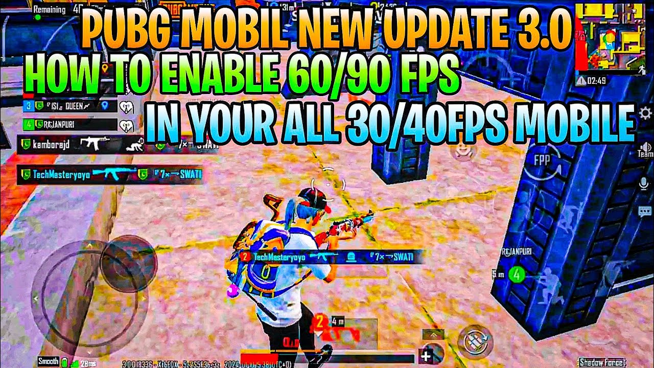 BGMI PUBG NEW UPDATE HOW TO UNLOCK 90 FPS ZERO LAG GAME PLAY IN YOUR ALL 40FPS MOBIL 😱 BEST SETTINGS