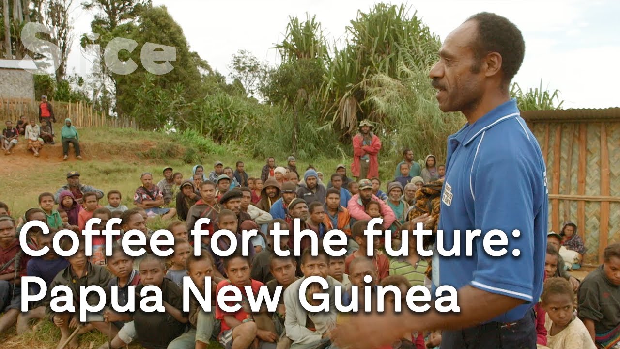 Documentary backdrop image for Coffee farmer rebuilding a school after war (2023)