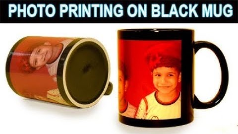 How to Print Your Favourite Photo on Black Mug - Using Heat press