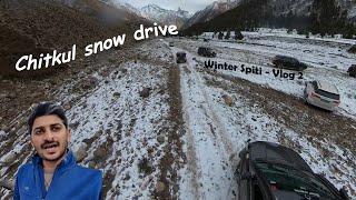Snow Drive Tata Hexa 4X4 क सथ Chitkul म -9C Kinnaur Valley Vlog Of Winter Spiti