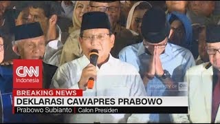 Prabowo Pilih Sandiaga Uno Jadi Cawapres, Deklarasi PKS, Gerindra, & PAN