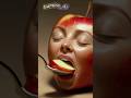 Hungry Red Apple Eats Itself Funny AI Animation