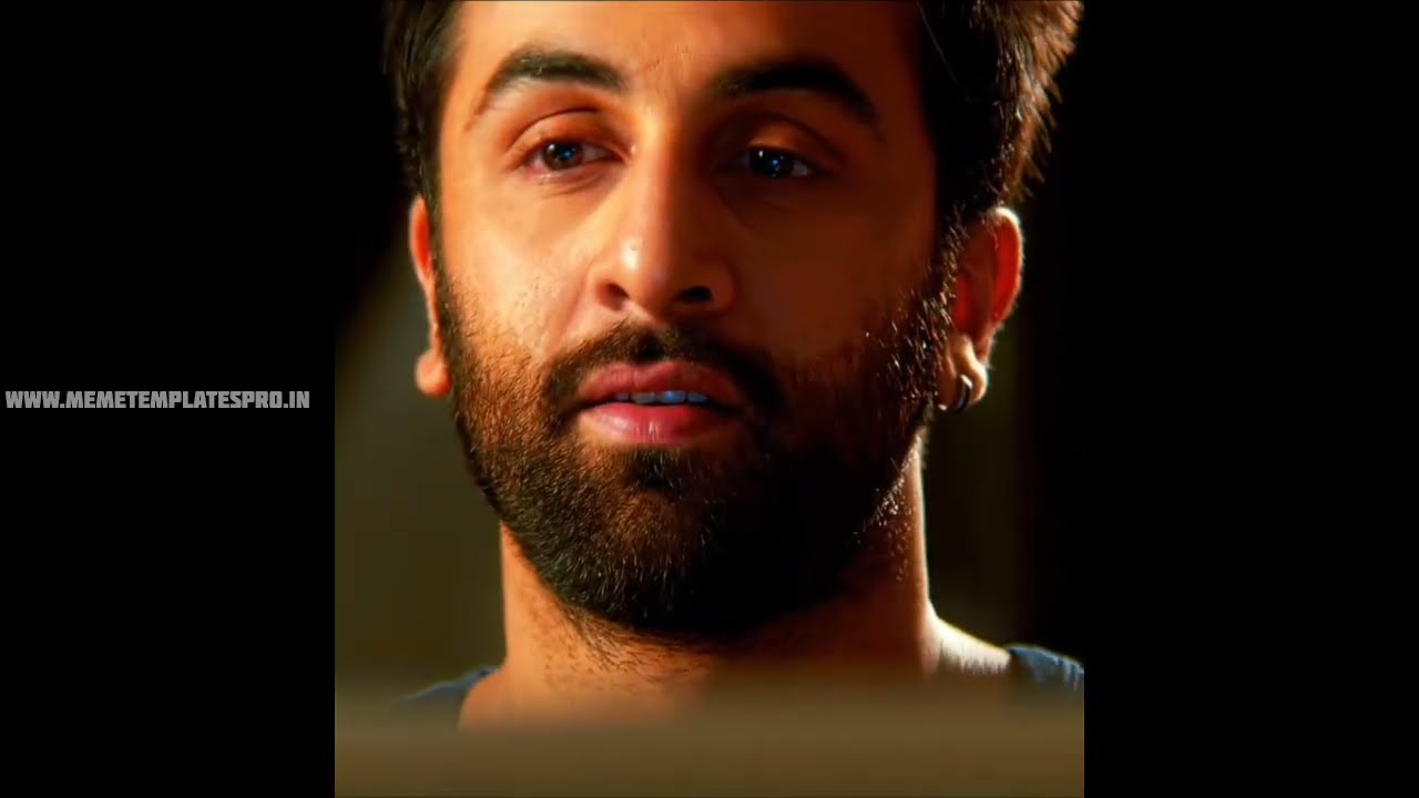 Ranbir Kapoor Looking At Screen Meme Template ( Download Link In Comments 🔗