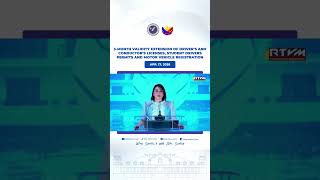 VALIDITY EXTENSION OF DRIVER’S LICENSES, STUDENT DRIVERS PERMITS AND MOTOR VEHICLE REGISTRATION