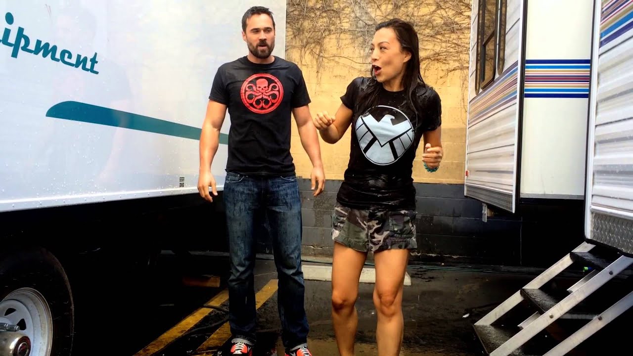Ming-Na Wen & Brett Dalton Ice Bucket Challenge