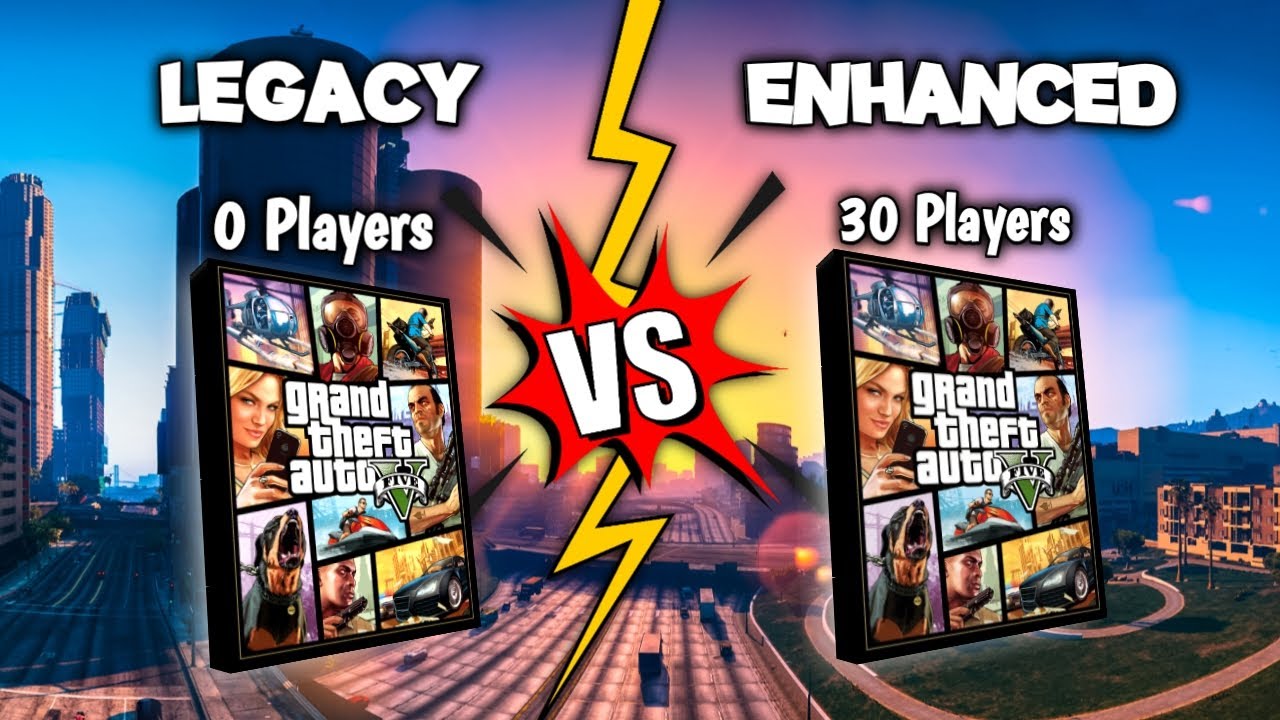 GTA 5 ONLINE LEGACY Vs ENHANCED Na SESS O P BLICA YouTube 