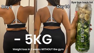 HOW I LOST 5KG (11 POUNDS) IN 2 WEEKS | No gym - Liquid diet