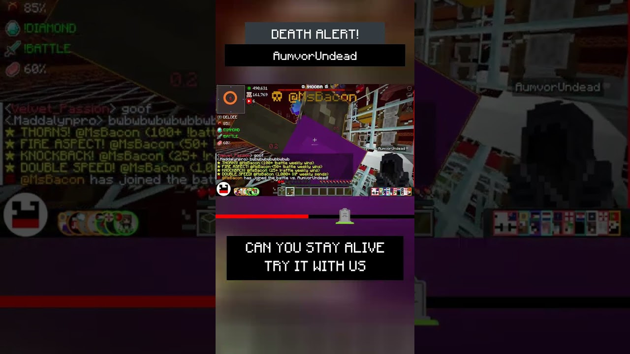 🪦 AumvorUndead was killed while trying to hurt ☠ @MsBacon