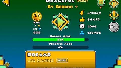 Graceful by - Berkoo (5* Daily level) | Geometry Dash (2.1).