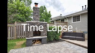 AWESOME! Outdoor Fireplace Construction Time Lapse