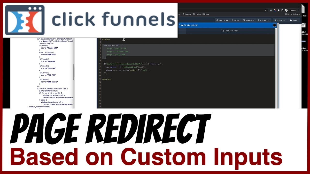Revolutionize Your Funnels with Custom Dropdown Redirects! - YouTube