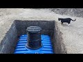 Installation of 3000 L Underground Water Tank, Rainwater harvesting