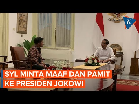 Eks Mentan Syahrul Yasin Limpo Pamit dan Minta Maaf ke Jokowi