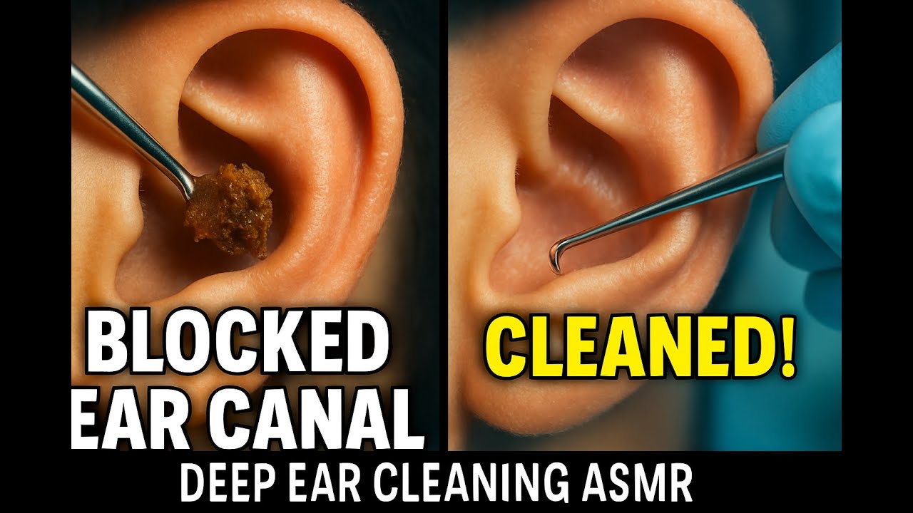 Ear Blocked Canal | Deep Cleaning | Satisfying Earwax Removal | Deep ...