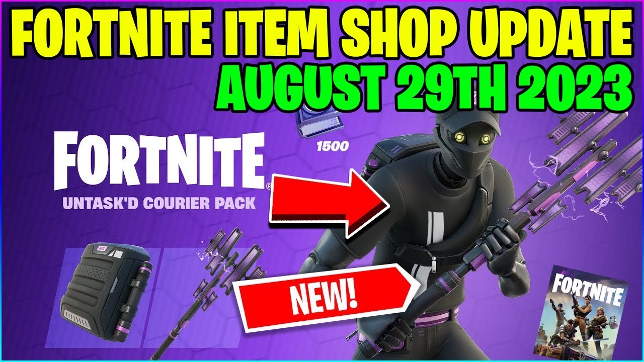 Fortnite Item Shop *NEW* UNTASK'D COURIER PACK! [August 29th, 2023] (Fortnite Battle Royale)