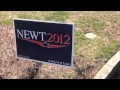 Augmented reality on super tuesday  newt gingrich street sign  ad jacking