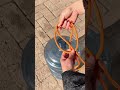 Simple and easy to learn method for tying a bucket rope knot