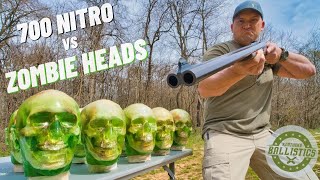 700 NITRO vs ZOMBIE HEADS 🧟‍♂️ (World’s Biggest Elephant Gun) screenshot 2