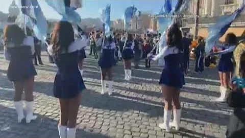 Hampton University marching band performs in Rome's New Year's Day parade