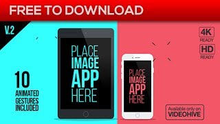Flat App Promo | After Effects Template | Free Download