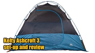 Kelty Ashcroft 3 tent setup and review