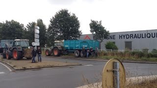 Opération filtrage des agriculteurs à Troyalarc'h