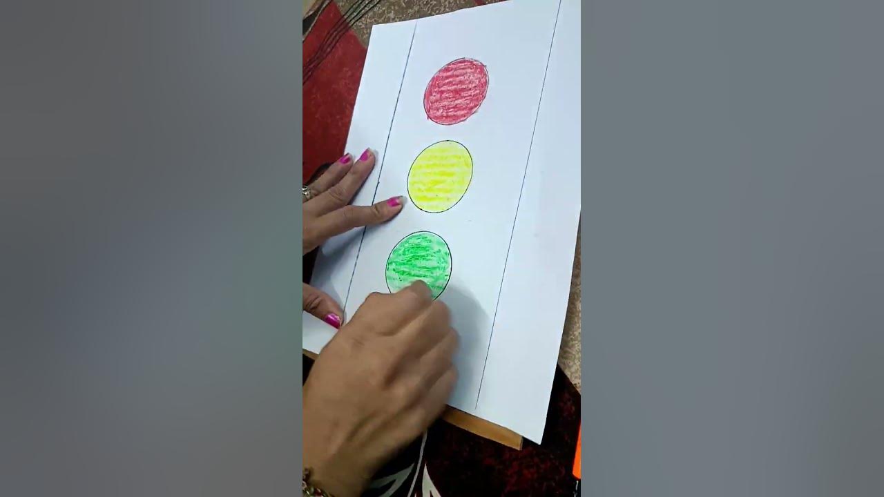 How to make traffic light on cardboard youtube