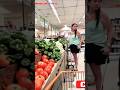 One-legged amputee woman shopping #crutching