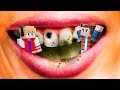 ENTRAMOS DENTRO DE UMA BOCA COM DENTES PODRES NO MINECRAFT !